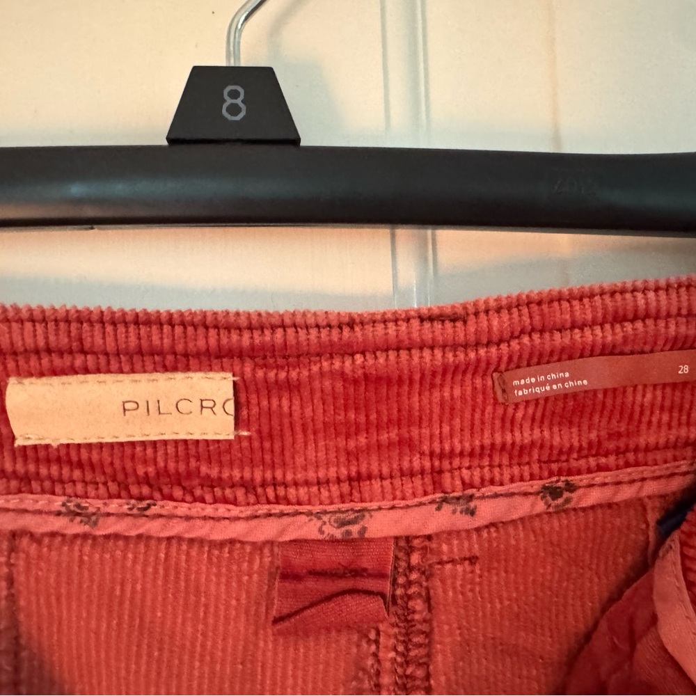 Pilcro Wide Leg Pants in Rust - Picture 2 of 5